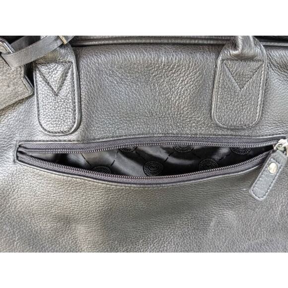 Genuine grain leather M.Par of Scotland professional golfer weekender bag - Picture 4 of 10